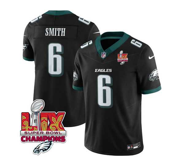 Men & Women & Youth Philadelphia Eagles #6 DeVonta Smith Black 2025 Eagles Logo Super Bowl LIX Patch New F.U.S.E. Vapor Limited Stitched Jersey Dzhi,We sell and wholesale Men & Women & Youth Philadelphia Eagles #6 DeVonta Smith Black 2025 Eagles Logo Super Bowl LIX Patch New F.U.S.E. Vapor Limited Stitched Jersey Dzhi on line form chian!